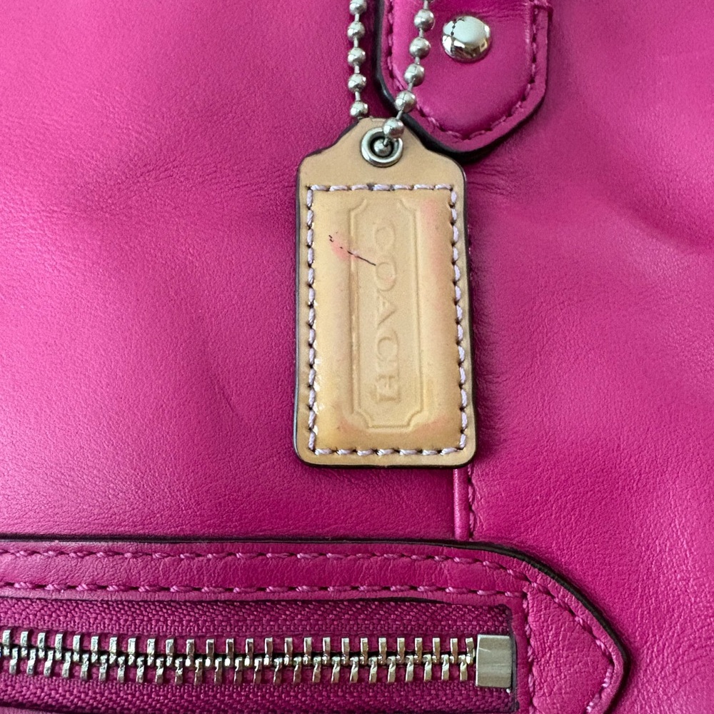 Coach Daisy Mia leather dark pink bag - Picture 8 of 10